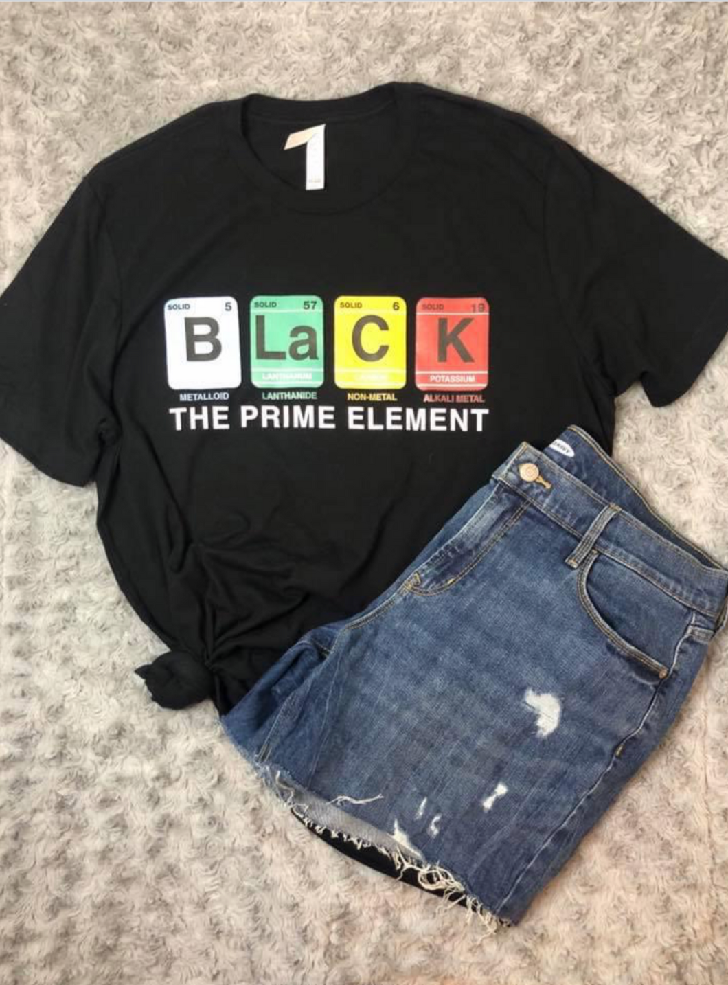 BLACK THE PRIME ELEMENT T-SHIRT